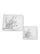 White Tallit and Tefillin Bag Set With Tree of Life Design